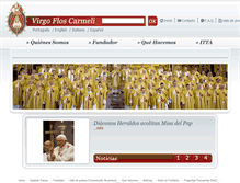 Tablet Screenshot of es.virgofloscarmeli.org