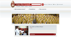 Desktop Screenshot of fr.virgofloscarmeli.org